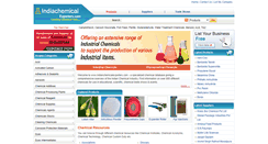 Desktop Screenshot of indiachemicalexporters.com